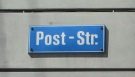 Strassenschild "Poststrasse"