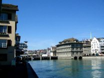 Zurich, W�hre (Water channels), sight of
                        the town hall