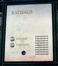 Zurich, the door bell at the town hall