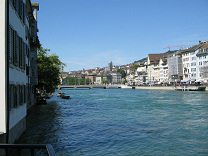 Schipfe, sight of Limmat River and Limmat
                        Quay