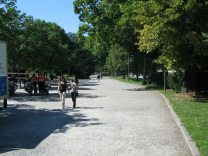 Zurich, Platzspitz-Park (Pointed Square
                        Park), path