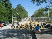 Zurich, Kloster-Fahr-Weg (Fahr Monastery
                        Way), beach volley