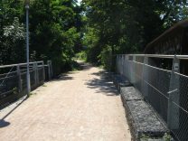 Zurich, Letten Viaduct, there is coming a
                        stairs