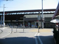 Zurich, Zollstrasse (Customs Street),
                        entrance to Zurich Main Station
