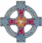 Kelten: Keltisches
                      Kreuz im Ring der Ganzheitlichkeit, Mitteleuropa
