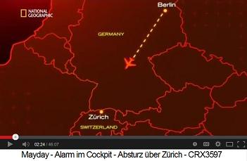 Die
                        Karte mit dem Flug von Berlin nach Z�rich [8]