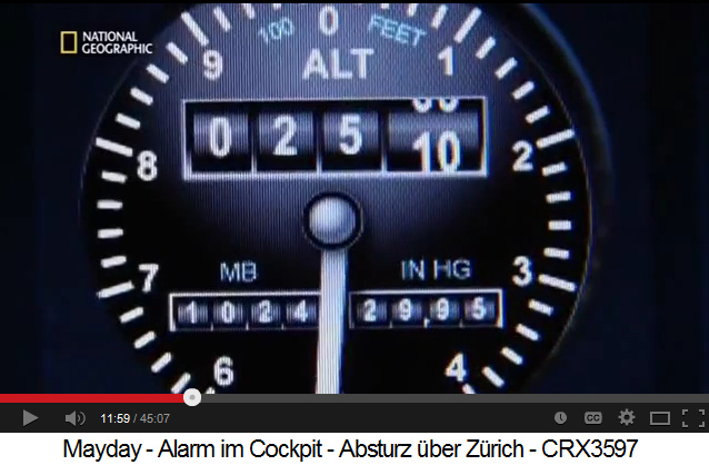 Der
                H�henmesser zeigt 2510 Fuss an