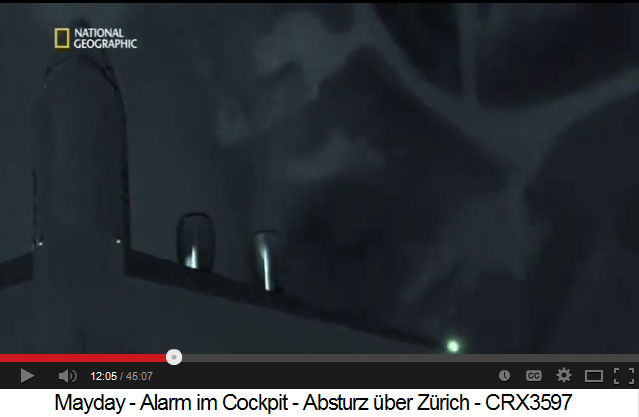 Sicht auf den
                Boden durch Nebelschwaden ohne Schneefall - ist FALSCH:
                Video "Mayday", 12min.5sek.