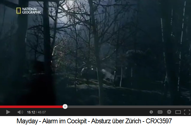 Absturz im Wald 02,
                die Lichter sind aus