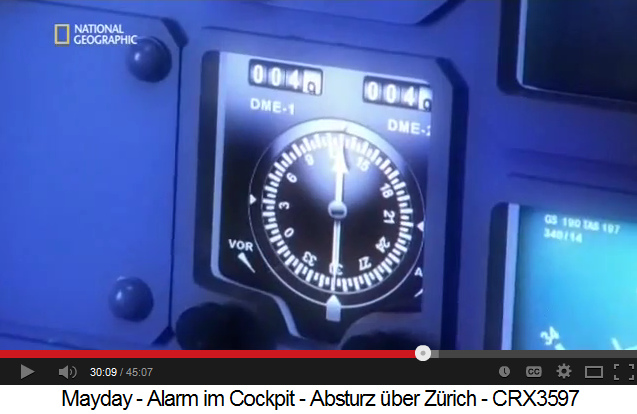 Entfernungsmessger�t (DME) zeigt 4,9 bis 4,8 km
                Distanz zur Piste 28 an