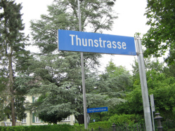 Thunstrasse - Jungfraustrasse,
                        Strassenschilder
