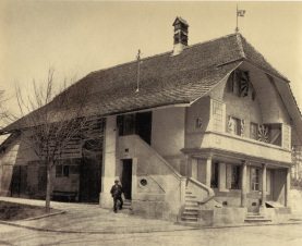 Bern, Haus an der Neubrckstrasse vor
                          1900