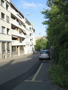 Basel,
                      Birsigstrasse, Steigungsstck