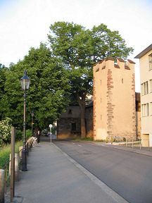 Basel, Sankt-Alban-Rheinweg, Turm der alten
                        Stadtmauer
