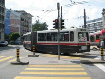 St.
                        Gallen: Trolleybus an der Bahnhofstrasse /
                        Leonhardstrasse