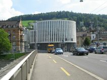 St. Gallen: St.-Leonhardstrasse, Sicht auf
                        das Brohaus ohne Stil