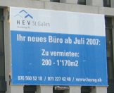 St. Gallen: Geltenwilenstrasse, Brohaus
                        ohne Stil, Vermietungsplakat