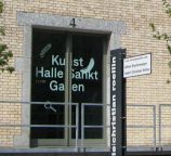 St. Gallen: Davidstrasse, Eingang mit der
                        Aufschrift "Kunsthalle St. Gallen"