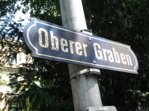 St. Gallen: Strassenschild Oberer Graben