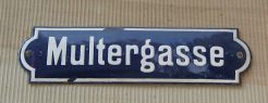St. Gallen: Strassenschild Multergasse