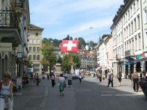 St. Gallen: Marktgasse, Sicht in Richtung
                        Marktplatz