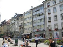 St. Gallen: Marktgasse, Huserzeile mit
                        Bausnden