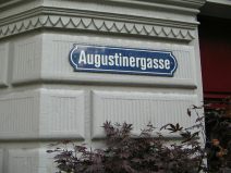 St. Gallen: Strassenschild Augustinergasse