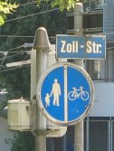 Road sign "Zollstrasse"
                        ("Customs Street")
