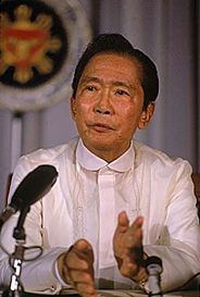 Ferdinand Marcos, Diktator der
                            Philippinen mit schweizer Bankkonten