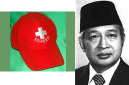 Schweizer Kappe und Suharto, dieses Duo
                        funktionierte 1966-1998