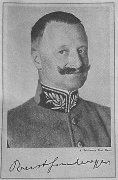 Postkarte mit dem Portrait von Sonderegger,
                        der sich als "Sieger von Zrich"
                        fhlte [4]