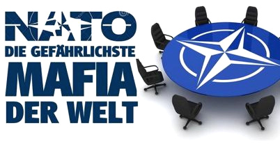 Die radioaktive NATO
                                ist die gef�hrlichste und
                                rassistischste, christliche Mafia der
                                Welt zur Vernichtung anderer Kulturen -
                                Logo - und die Hetzorganisation akdh
                                sieht diese NATO NICHT! (Logo auf
                                Facebook 26.5.2016)