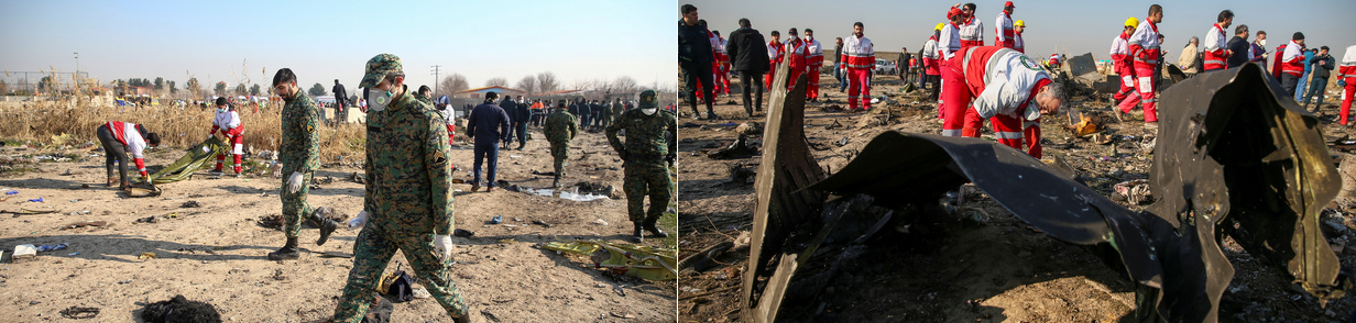 Teheran 8.1.2020: Das Getreide im Hintergrund ist
unversehrt Teheran 8.1.2020: Das Getreide im
Hintergrund ist unversehrt