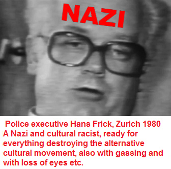 Nazi
                          police executive of Zurich, Hans Frick,
                          portrait, fighting anything for making his
                          career and giving chances for his bully
                          policement making careers