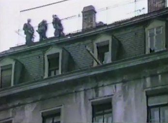 Vacation
                          of Baden Street N 2 on January 9, 1984,
                          Zurich bully police is on the roof