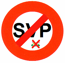 Traffic
                        sign "SVP forbidden"