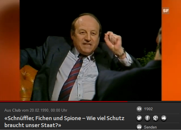 Ernst Cincera
                              (kriminelle Bankgeheimnis-FDP),
                              Nationalrat, Portrait 1990 (02) - Cincera
                              gibt zu, er habe "gesammelt"