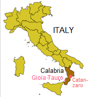 Ndrangheta mafia coming
                        from Catanzaro and it's surroundings (Calabria)
                        with it's drug smuggling port town Gioia Tauro
