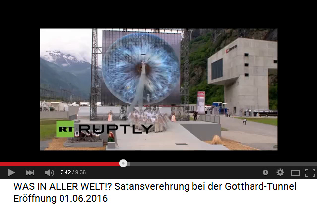 Satanisten am
                            Gotthard-Basistunnel 01: Das Auge