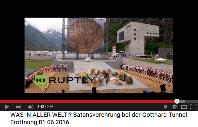 Satanisten am
                      Gotthard-Basistunnel 09: Totale Unterwerfung unter
                      den Steinbock 01