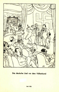 Juni 1933: Deutsches Volkslied vor dem
                  Vlkerbund