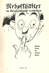 September 1933: The new citizen's salutation
                    "Bsst"