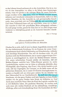 Rittersbacher: Wirkungen der Schule im
                            Lebenslauf, Seite 151, wo der
                            "Vollmensch" der Steiner-Schule
                            verherrlicht wird