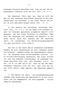 Nichteintretensentscheid des
                              Obergerichts Zrich vom 3. November 1999
                              mit Billigung der SVP-Hetze gegen
                              Auslnder 05