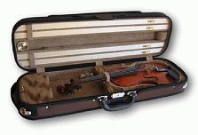 Instrumente, z.B. eine Geige in einem
                          Geigenkasten: Der schweizer Zoll hat Spass
                          daran, weltweit agierende Musiker mit
                          pingeligen Zollvorschriften zu blockieren, und
                          auch zu kriminalisieren...