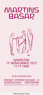 Einladung an einen
                            Steiner-Basar 2012