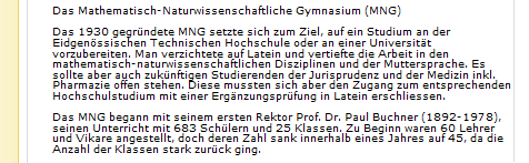 Artikel über das MNG Basel vom
Staatsarchiv Basel-Stadt über rückgehende
Schülerzahlen schon 1930 Artikel über das
MNG Basel vom Staatsarchiv Basel-Stadt über
rückgehende Schülerzahlen schon 1930