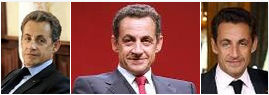 Portraits des franz�sischen
                Pr�sidenten Sarkozy. Wieso sagte Sarkozy: "Bis
                morgen, p�dophile Freunde?"
