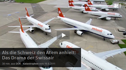 Film von Hansj�rg Zumstein: Das Drama
                              der Swissair, Filmbeginn