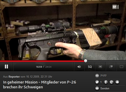 Maschinenpistolen des illegalen
                                Geheimdienst P26